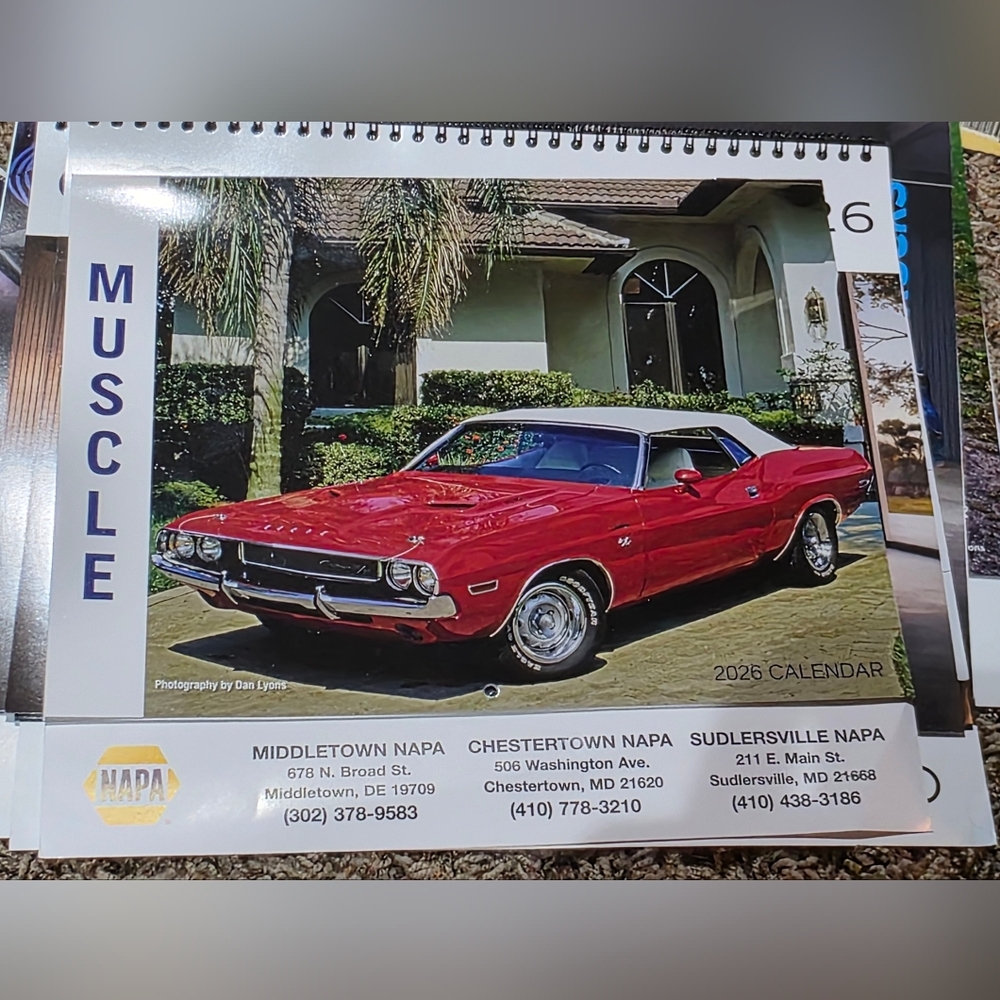 Napa 2026 Calander